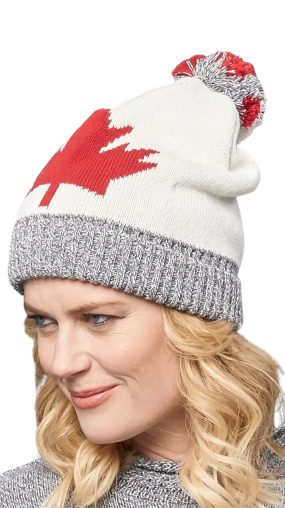 Canada Slouchy Pom Hat. Style PH26198