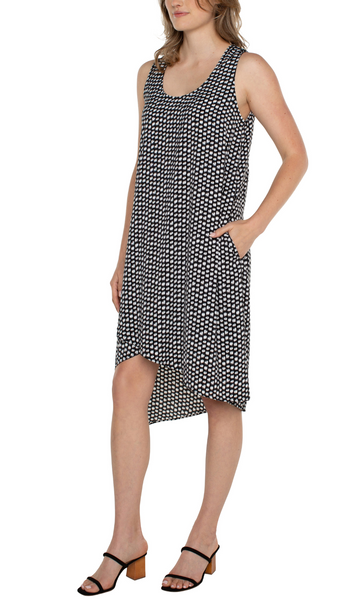Sleeveless Asymmetric Hem Dress. Style LVLM8974H65P29