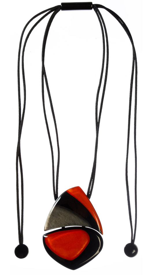 Jezebel Collection - Black/Rust Necklace. Style 6420202JEZQ00