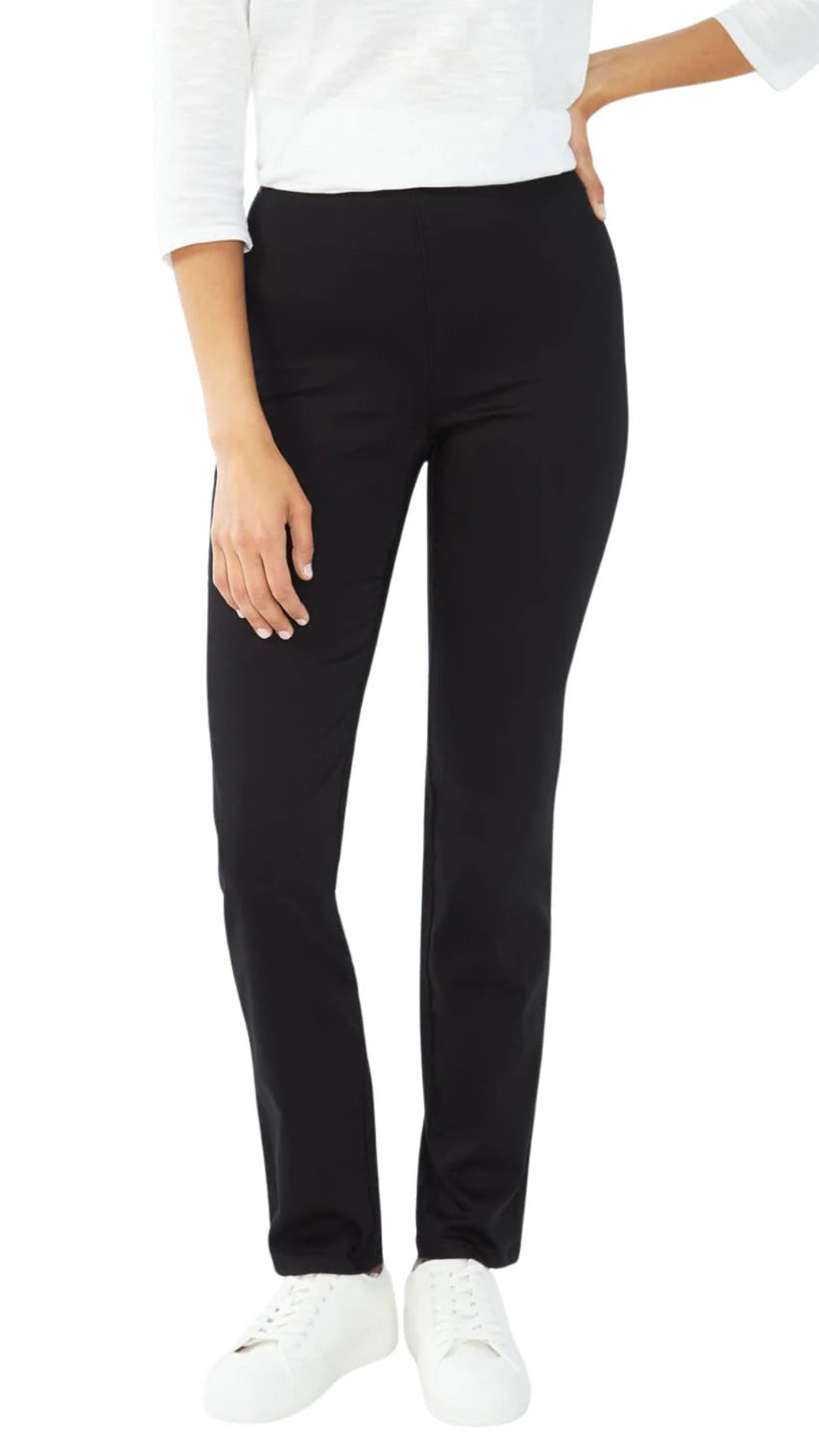 Petite Pull On D-Lux Super Jegging in Ebony. Style FD426906N-EBN