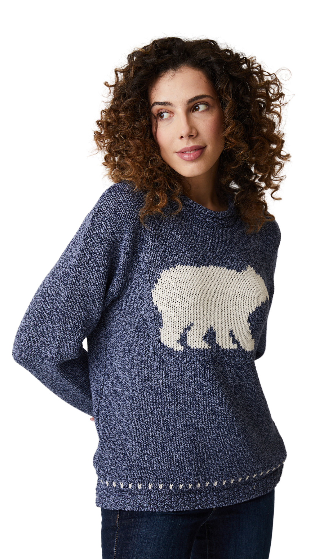 Laurentian Bear Knit Sweater in Multiple Colours. Style PH83254