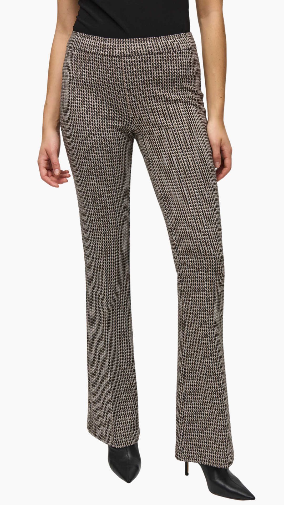 Pull On Houndstooth Flared Pant. Style JR244224