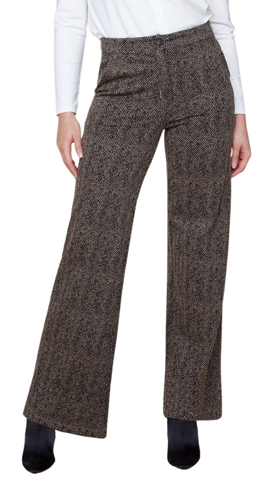 Tweed Wide Leg Pant. Style REN10093-E3008