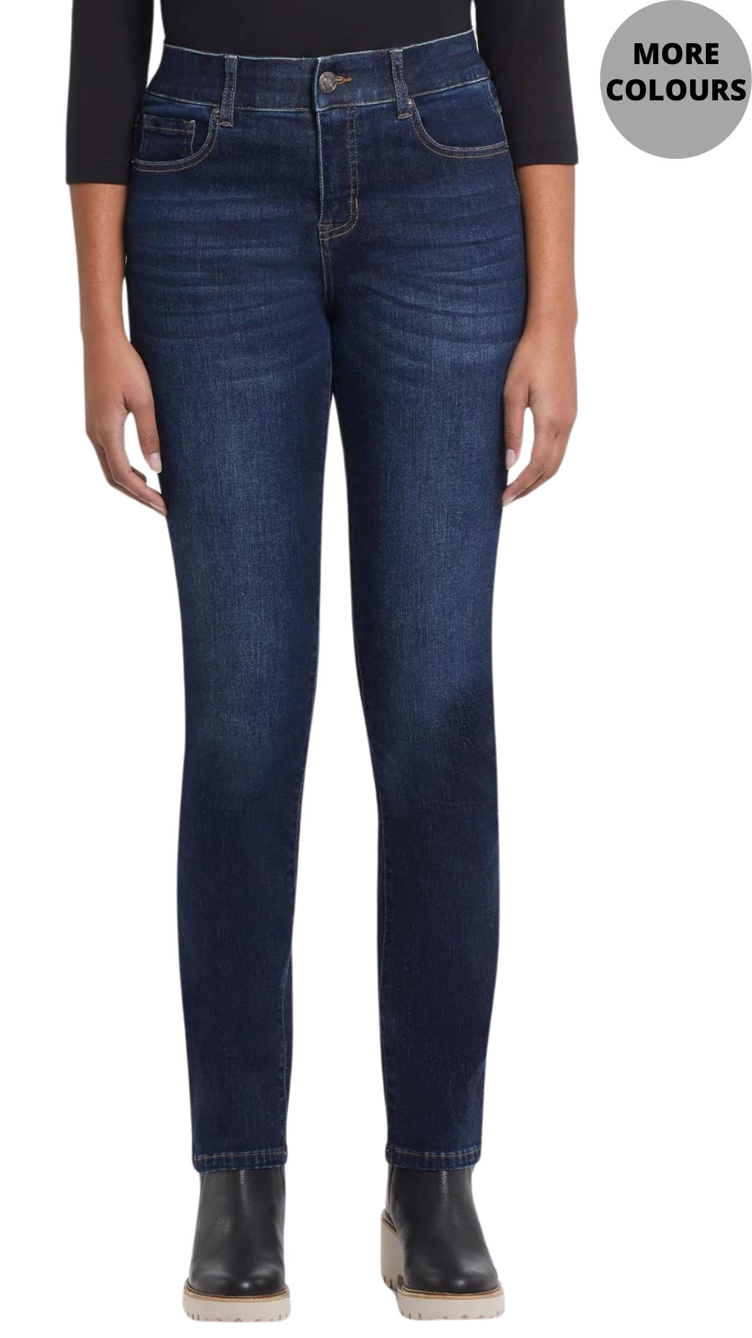 Petite Sophia Curvy Straight Leg Jean. Style TR7572U-5050