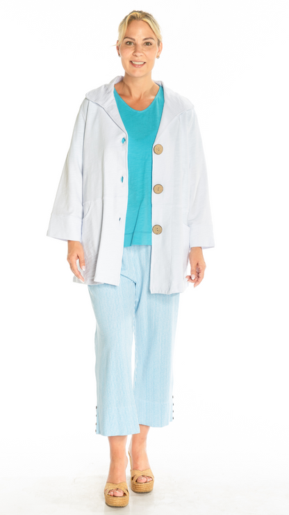 Wooden Button Cotton Jacket. Style WP770