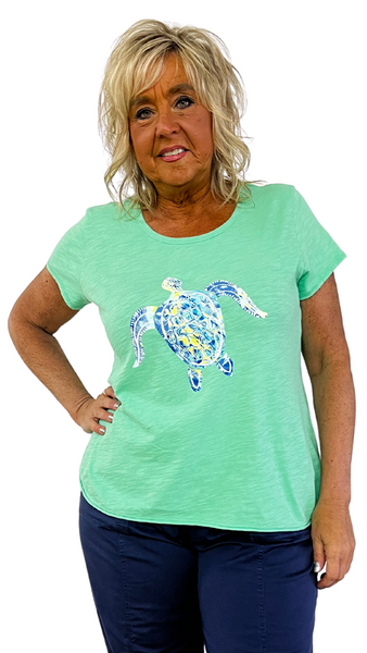 Sea Turtle Burnout T-Shirt. Style ESC46907