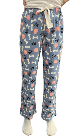 Paw/Bone/Heart Print PJ Pant. Style COTYM-PTPAW