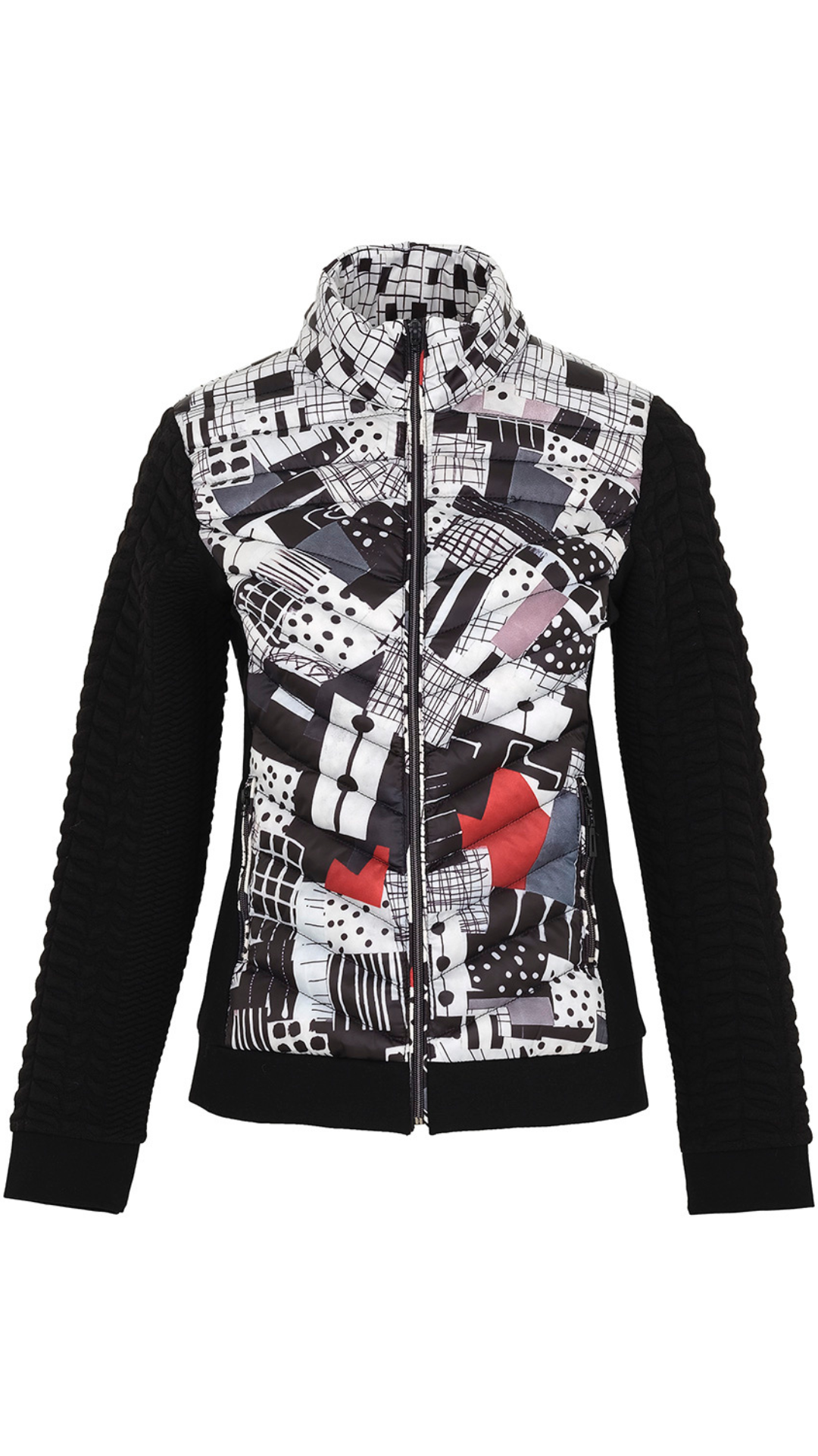 "Tear Down the Wall" Artist Print Puffer Outerwear. Style DOLC73826