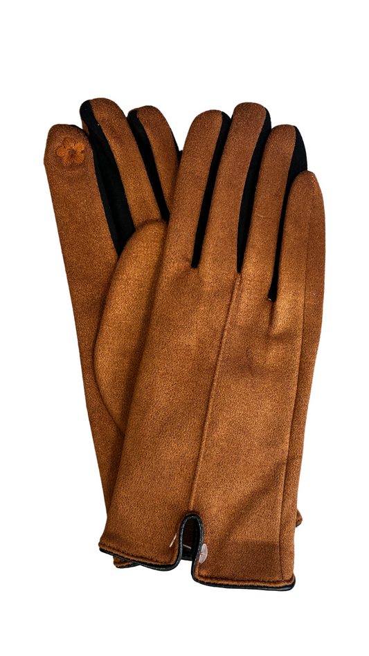 Two Tone Touchscreen Stretch Gloves. Style ELWMILA30-CAR