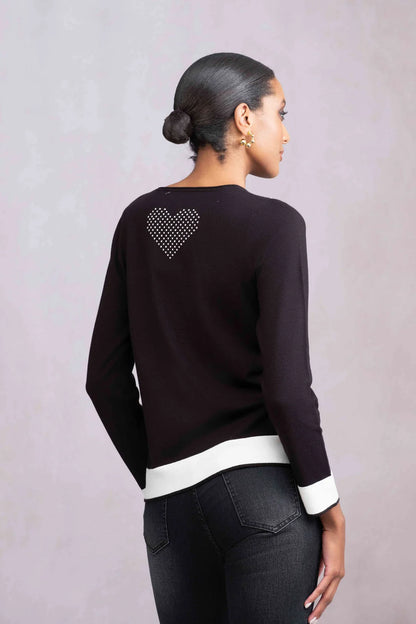 Round Neck Small Dots Sweater. Style ALSA46352