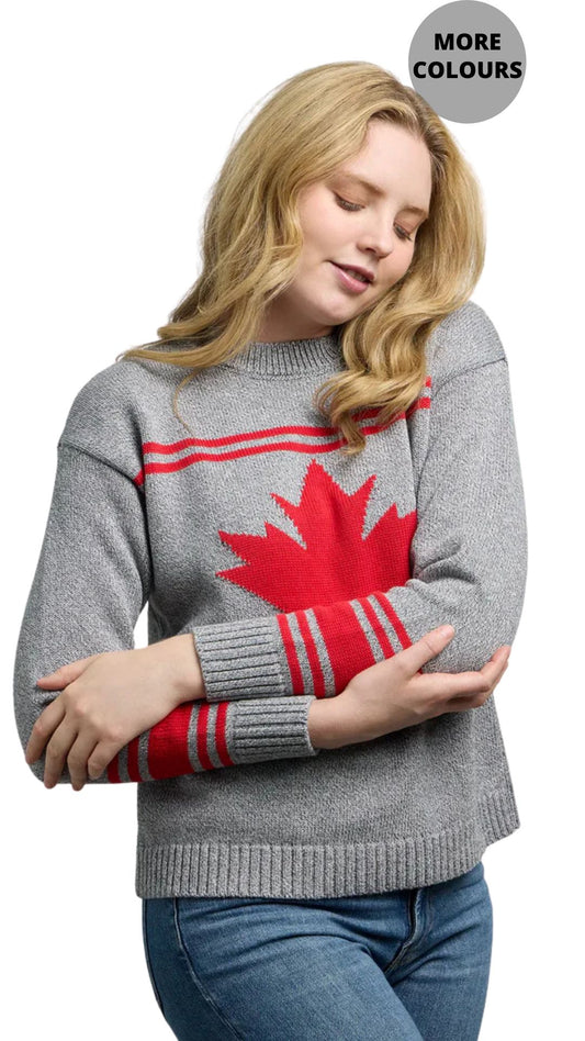 True Maple Leaf Knit Sweater. Style CKI5210