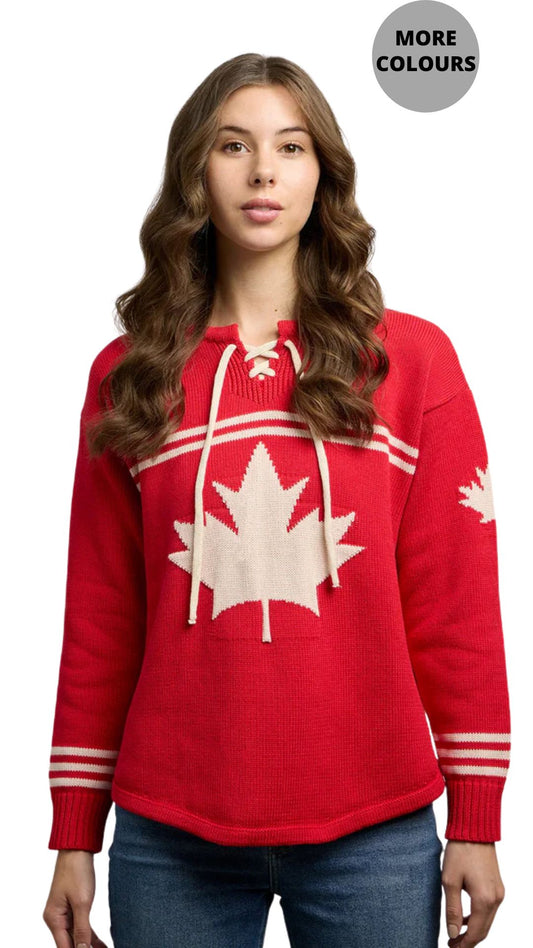 Retro Hockey Style Knit Sweater. Style CKI5211
