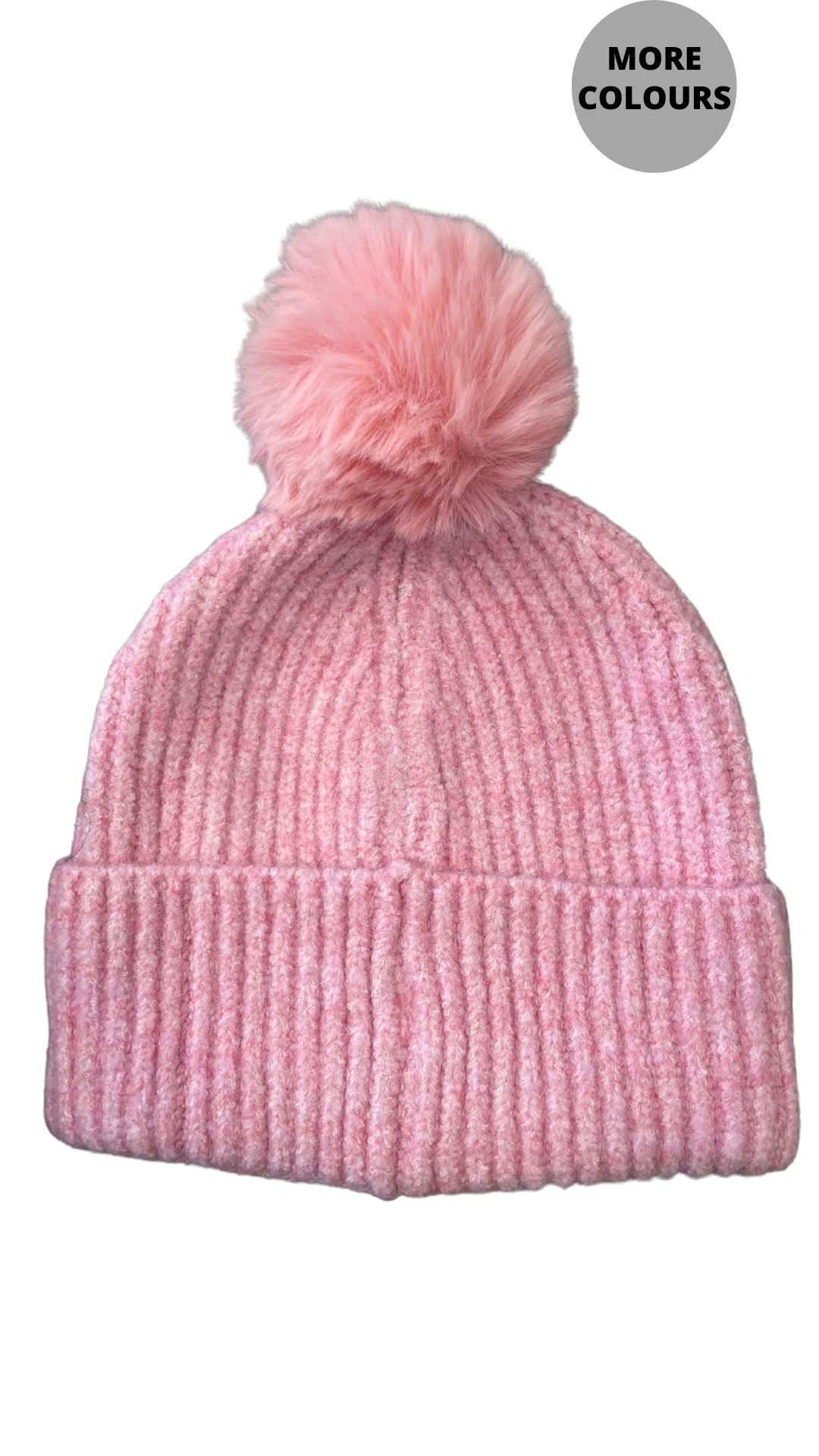Pompom Knitted Colour Toque. Style ELWKAYLA11