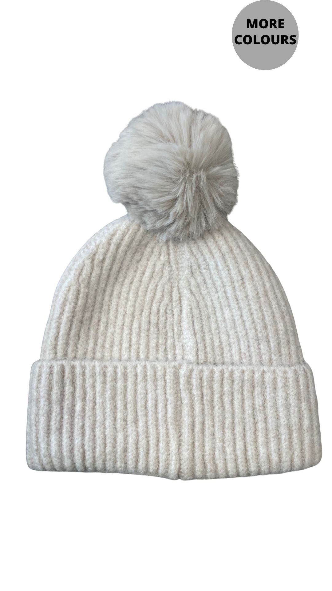 Pompom Knitted Colour Toque. Style ELWKAYLA11