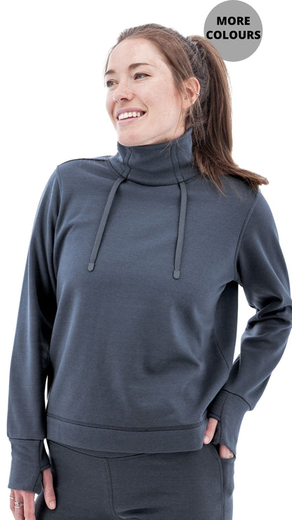 Dog Walker Funnel Neck Top. Style AVM107998