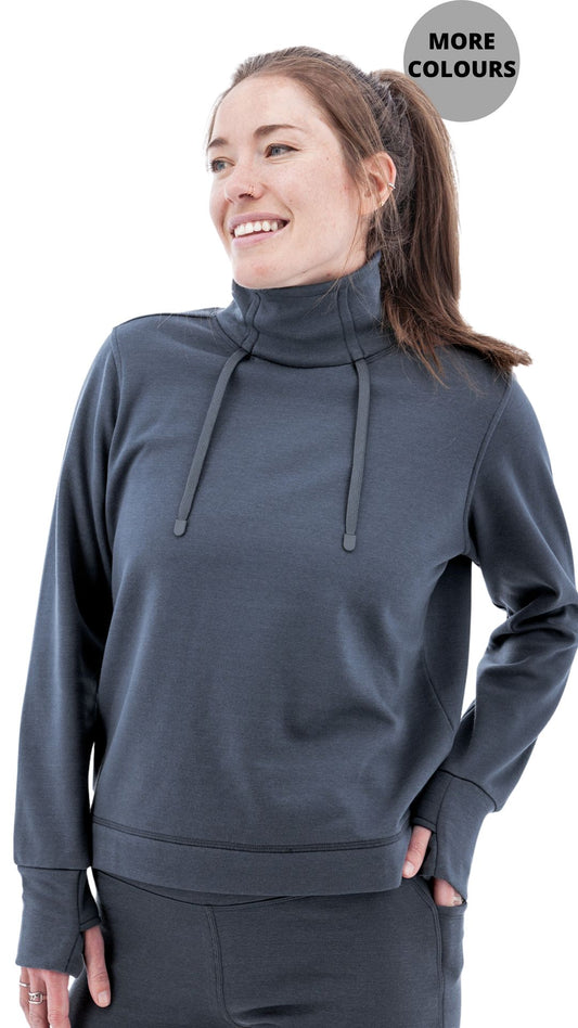 Dog Walker Funnel Neck Top. Style AVM107998
