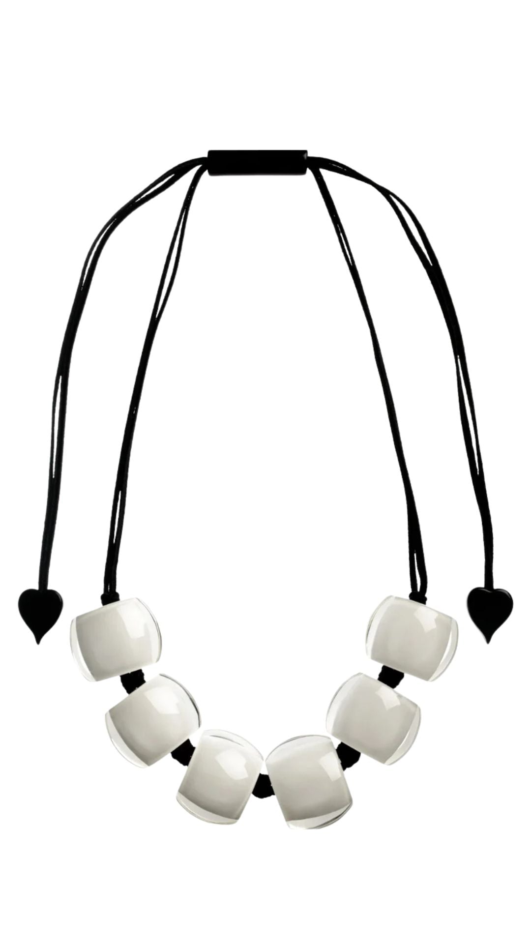 Bellissma Collection - White Bead Necklace. Style 72401059037Q06