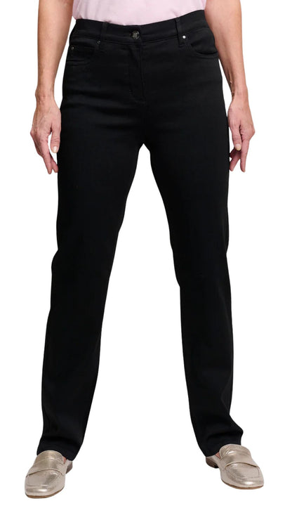 Ingrid Fit High Waist Wide Leg Black Jean. Style BTX204588