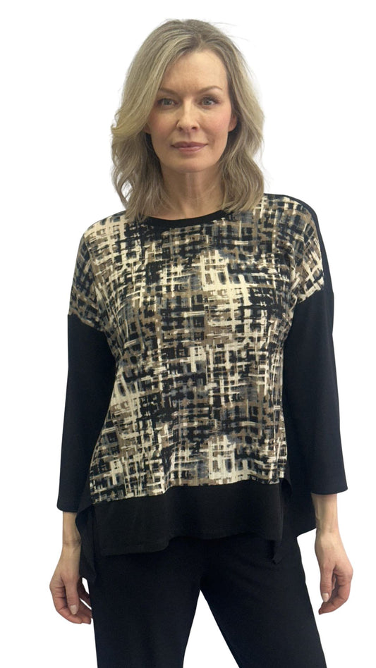 Pattern Front & Black Trim Details Top. Style SW102296