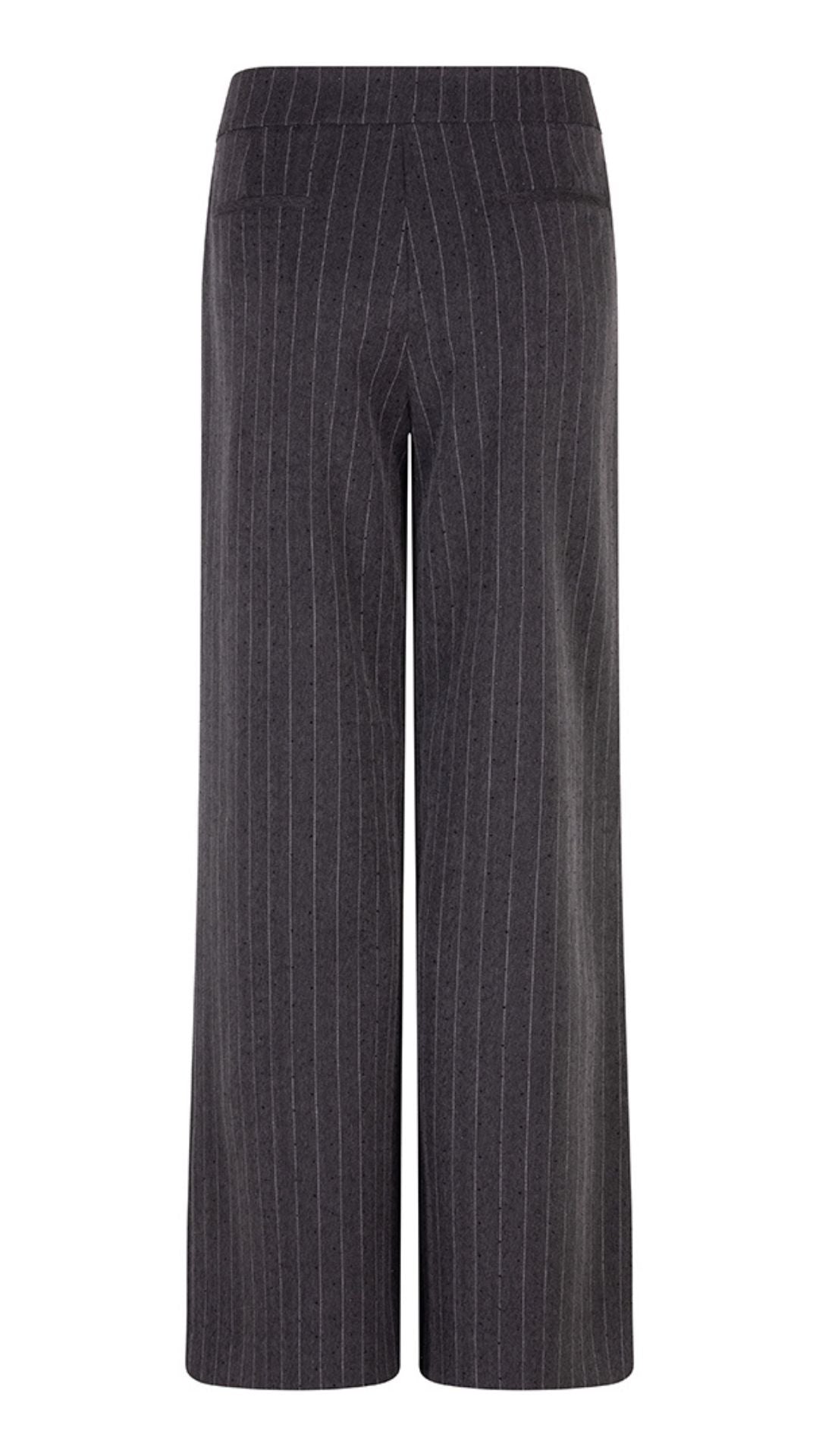 Pinstripe & Rhinestone Pull-On Pant. Style ESQ10517