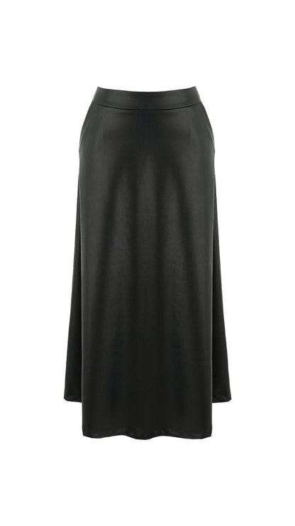 Faux Leather Aline Skirt. Style DOLC75152