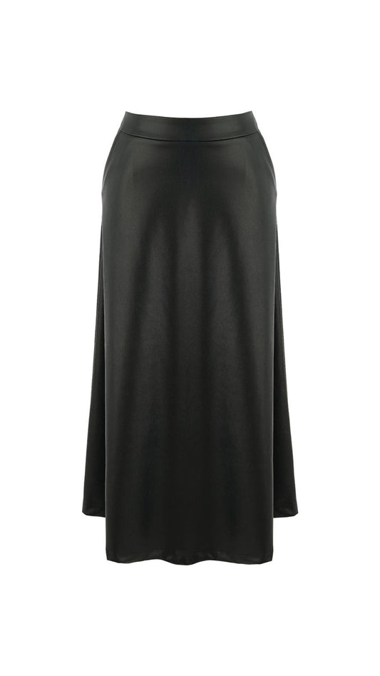Faux Leather Aline Skirt. Style DOLC75152
