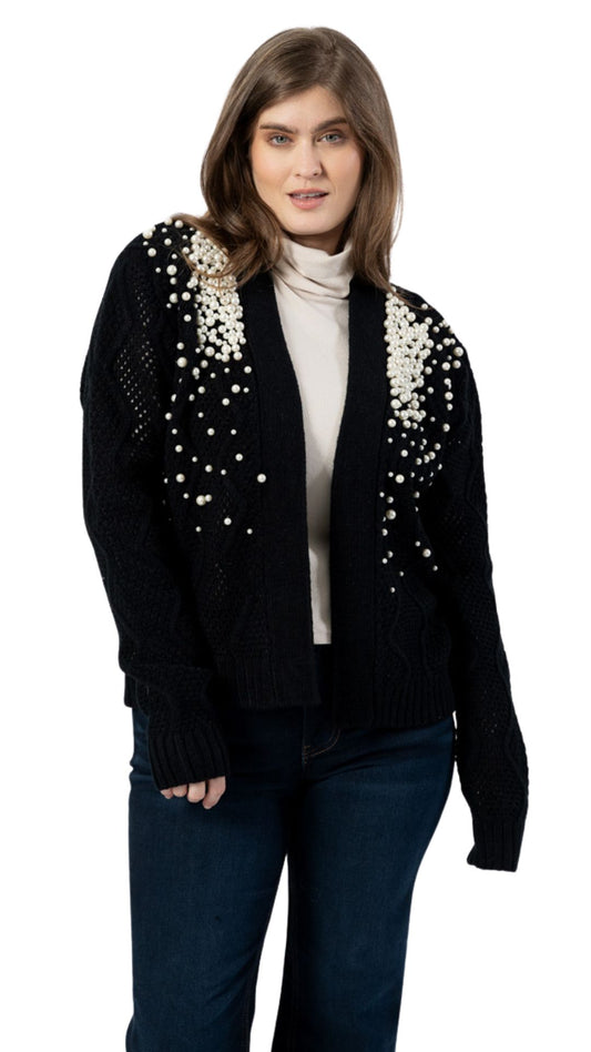 Pearl Ombre Detailed Knit Cardigan. Style FS253D45