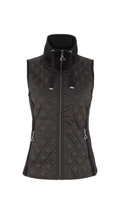 Funnel Collar Quilted Vest. Style DOLC75117