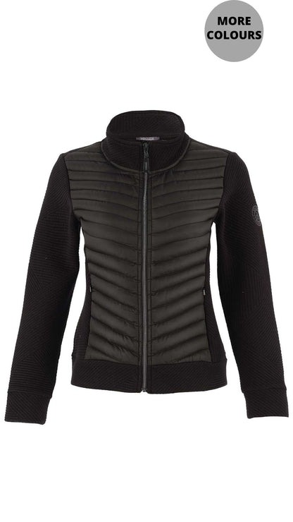 Quilted Front Zipper & Collar Jacket . Style DOLC75196