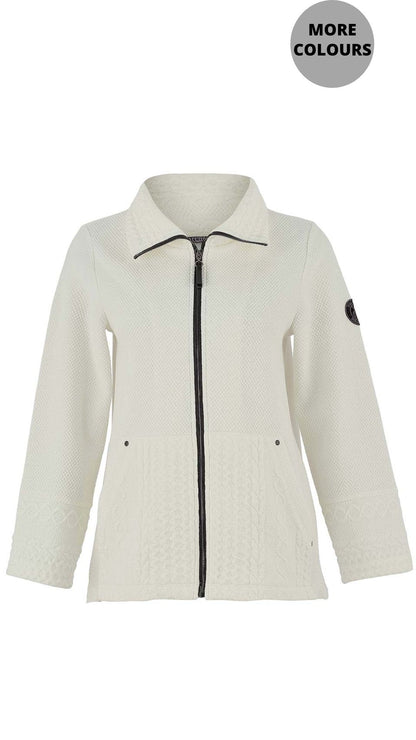 Zip Front Knitted Jacket. Style DOLC75213
