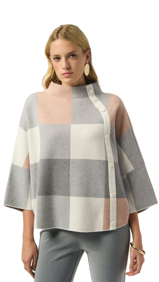 Funnel Neck Loose Silhouette Sweater. Style JR243948F25