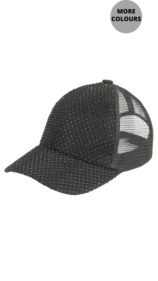 Rhinestone Baseball Cap. Style MODBAB-8040