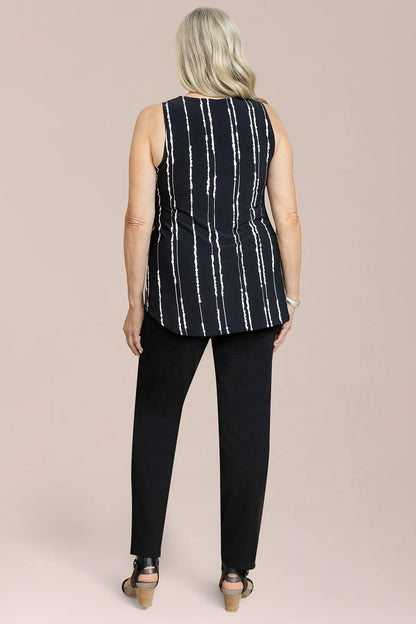 Go To Classic Striped Print Tank. Style SI21118RP