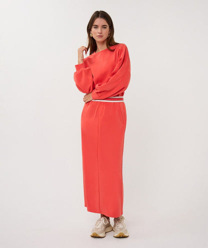 Balloon Sleeve Soft & Stretchy Modal Sweater. Style ESQ05000