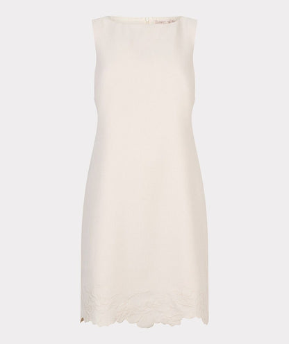 Sleeveless Embroidered Flowers Details Dress. Style ESQ05010