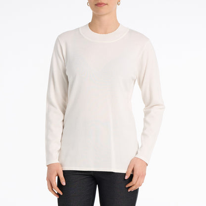 Mock Neck Long Sleeve Lightweight Sweater. Style MILSV20