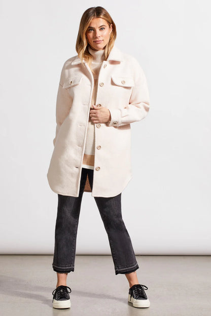 Boiled Wool Jacket with Pockets. Style TR7909O-4856