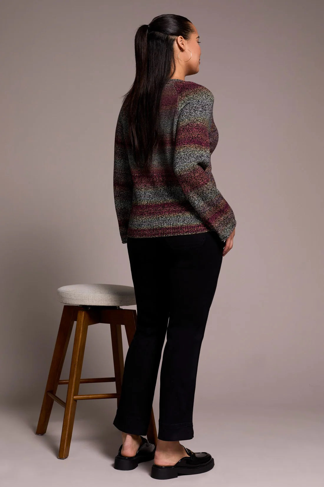Combed Cotton V-Neck Sweater. Style TR2374O-576