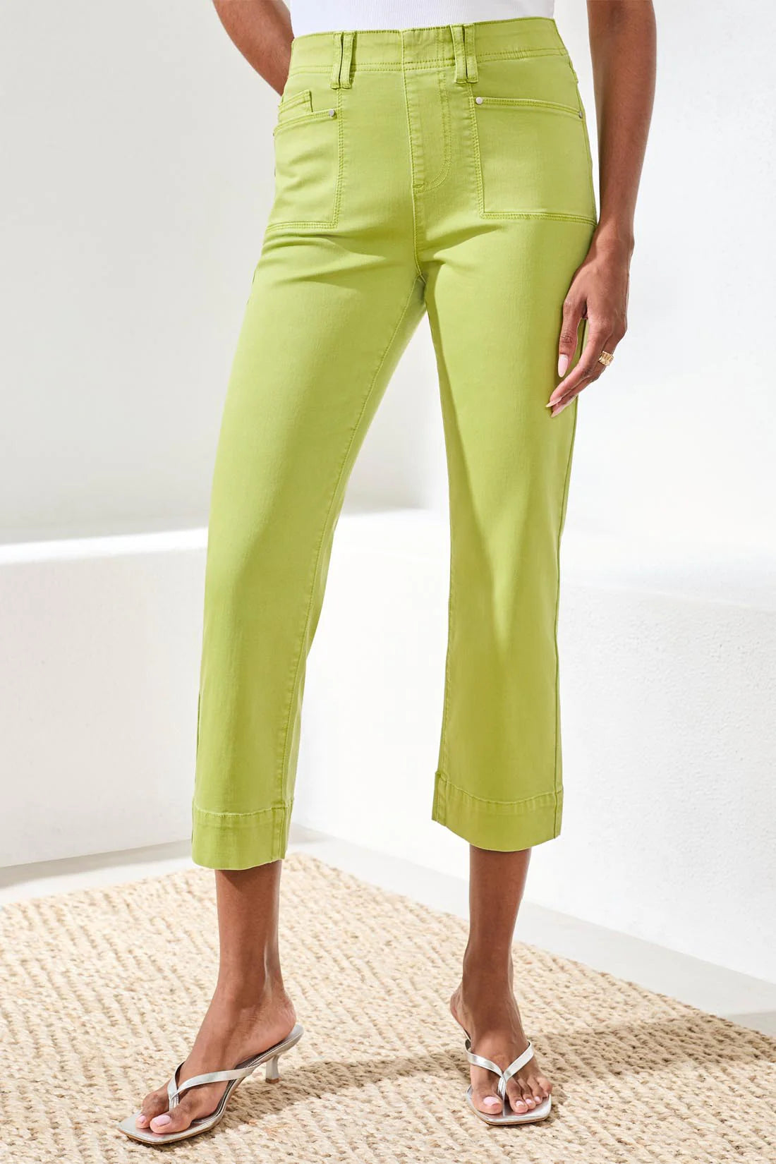 Comfort Stretch Pull-On Kick Flare Capri. Style TR2441O-2020W