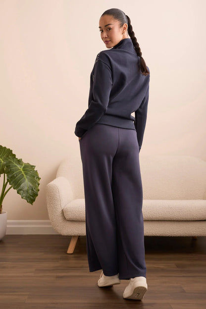 Funnel Neck & Cross Stitched Shoulders Top. Style TR2339O-8327