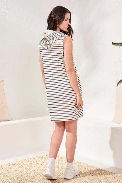 Hooded Dress With Pockets. Style TR2069O-8348