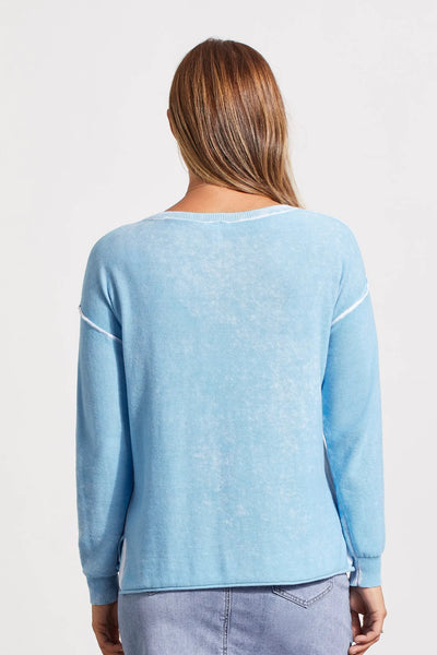 Lightweight Cotton Special Wash Sweater. Style TR5394O-4739