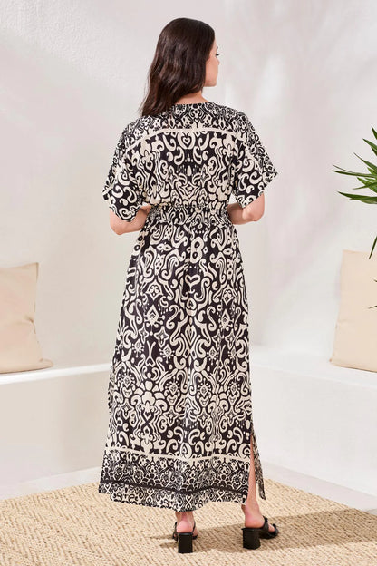 V-Neck Empire Waist Maxi Dress. Style TR952O-3880