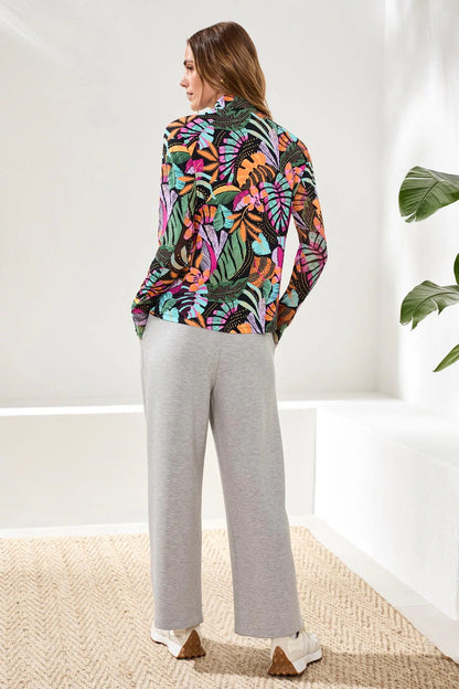UPF 50+ High Performance Mesh Mock-Neck Zip-Up Cardigan. Style TR1817O-3024