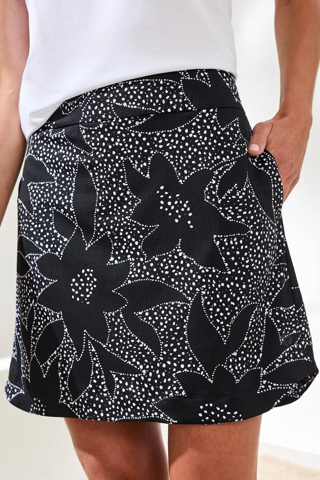 UPF 50+ High Performance Pull-On Print Skort. Style TR3060O-3024