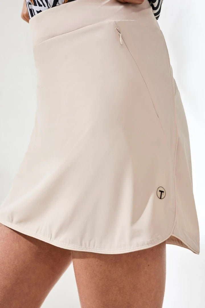 Pull-On Solid Colour Rounded Hem Skort. Style TR3087O-3668