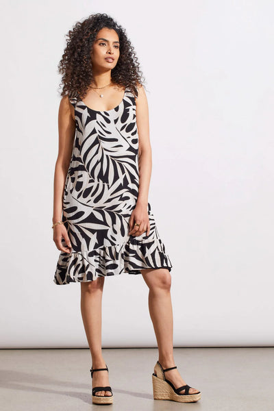 Reversible Printed/Solid A-Line Dress. Style TR4848O-2352