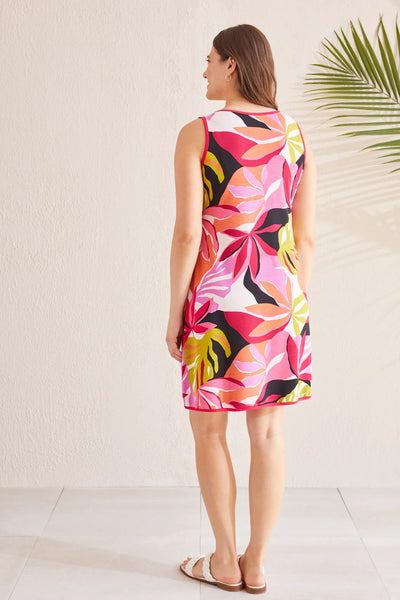Reversible Printed/Solid A-Line Dress. Style TR6895O-4302