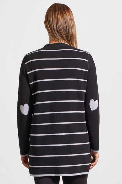 Reversible Hearts & Stripes Cardigan. Style TR5452O-576