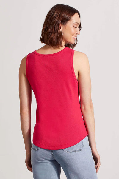 Solid Cotton Henley Tank. Style TR5361O-4926